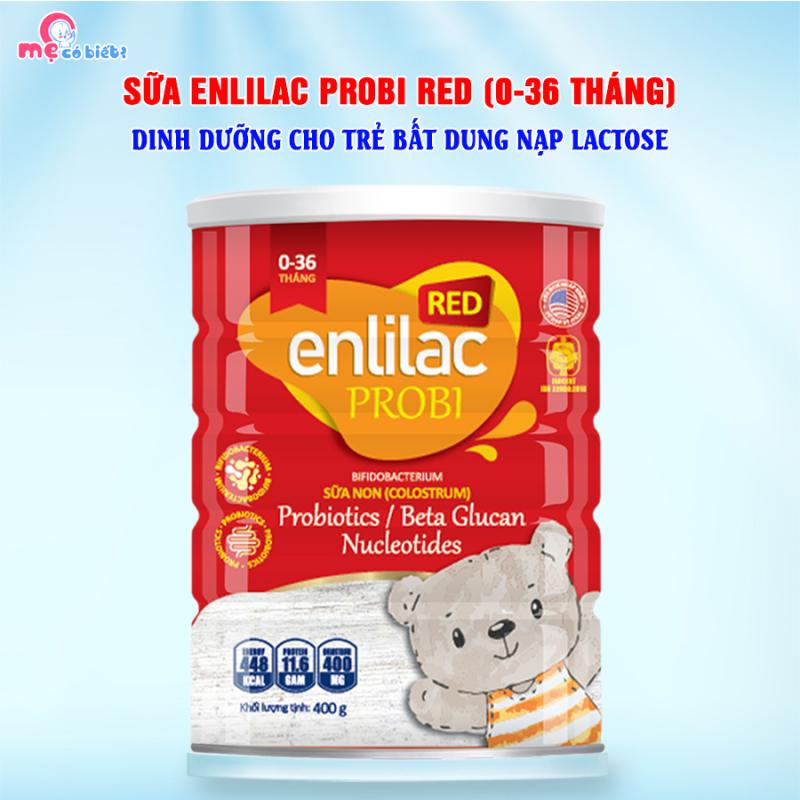 Enlilac Probi RED 400g - Dinh dưỡng cho trẻ bất dung nạρ lactose