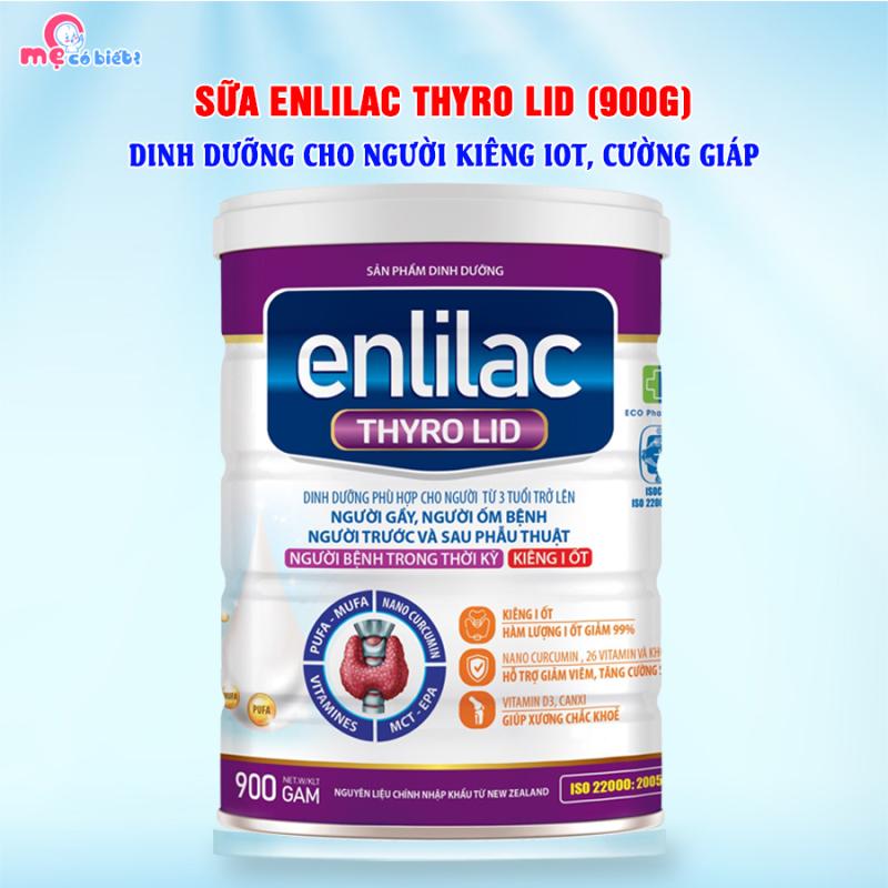 Enlilac Thyro LID 900g - Sữa dành cho người bị cường giáp, kiêng IOT