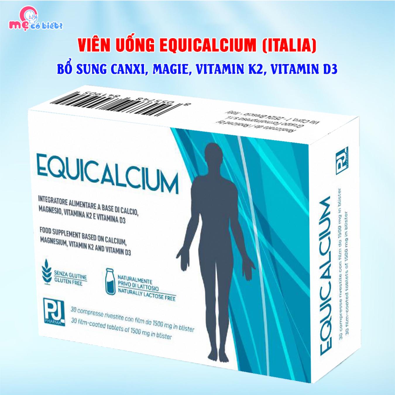Viên uống EQUICALCIUM nhập khẩu Italy - Bổ sung canxi, Vitamin D3 K2, Magie