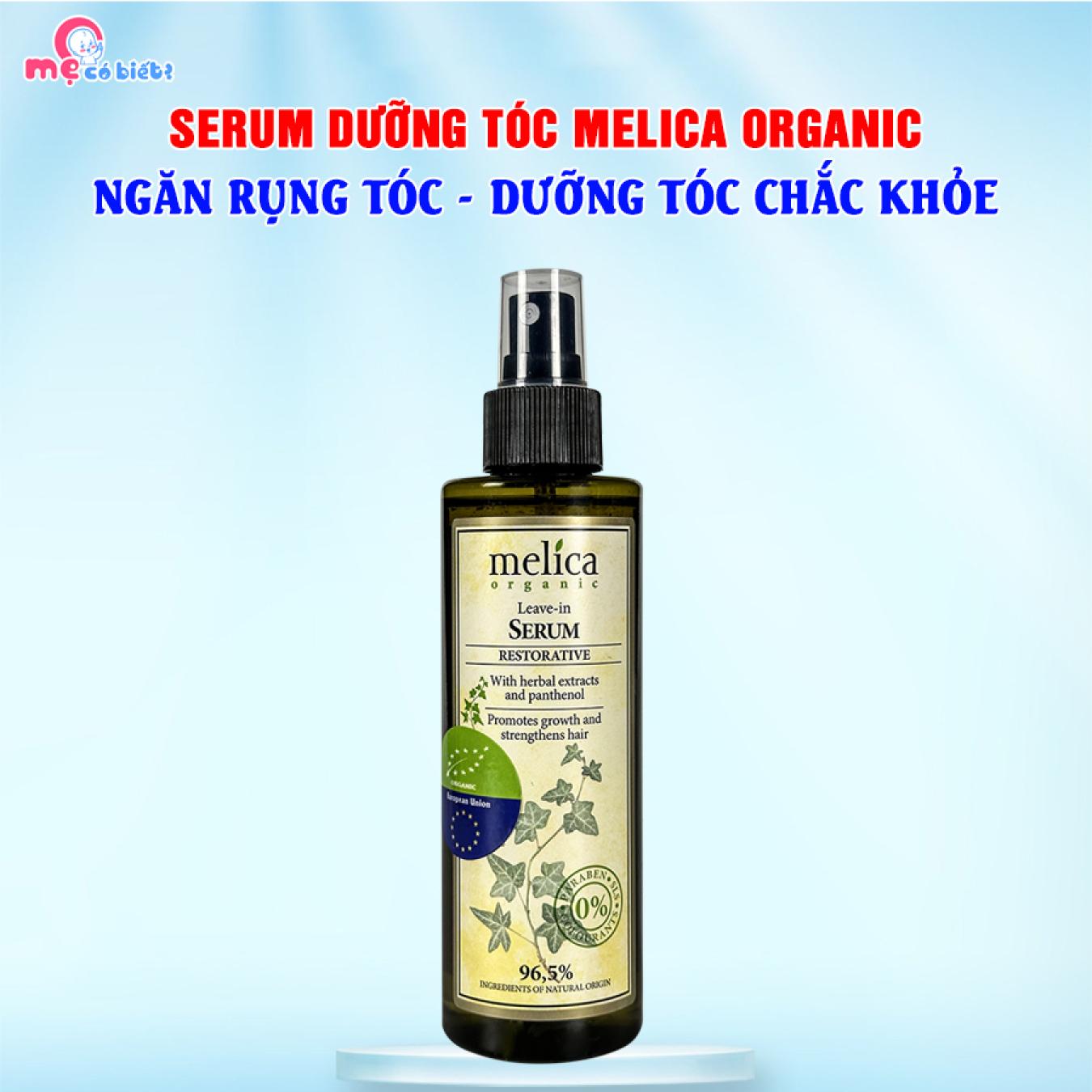 Serum Melica Organic - Ngăn rụng tóc, dưỡng tóc chắc khỏe, óng mượt
