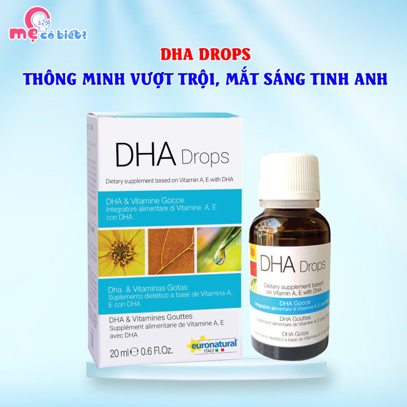 Siro DHA Drops - Hỗ trợ phát triển não bộ, thị lực cho bé