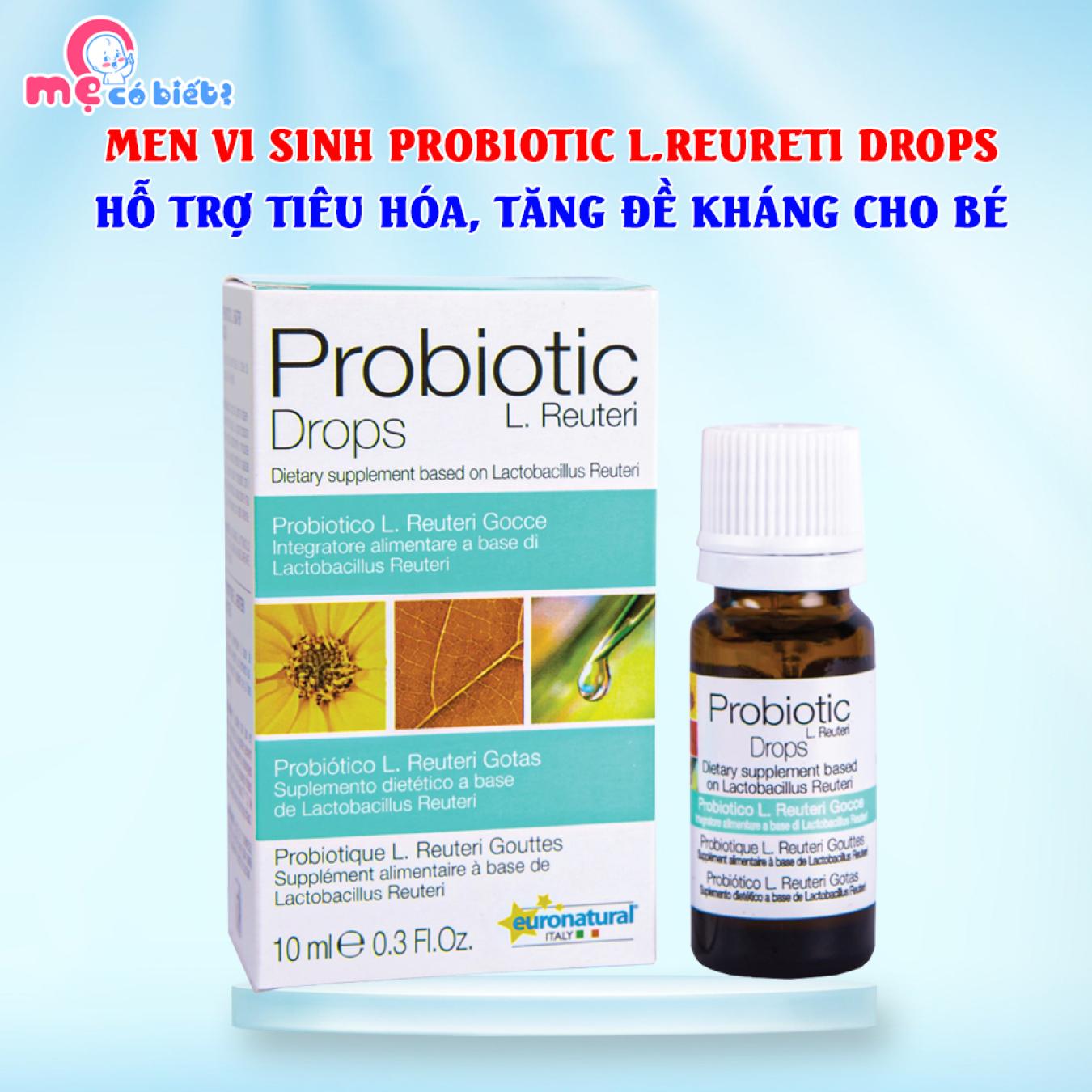 Men vi sinh Probiotic L.Reureti Drops - Giúp hệ tiêu hóa của bé khỏe mạnh